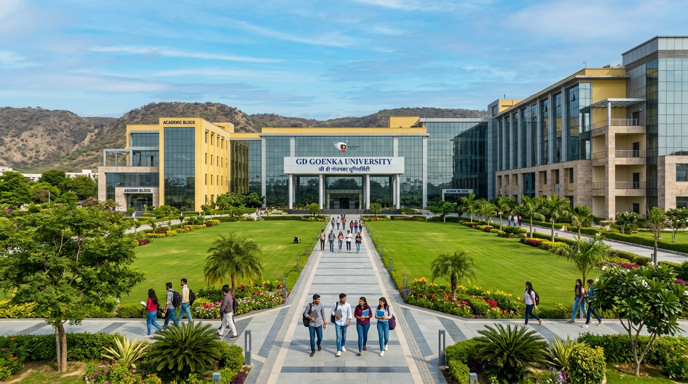 GD Goenka University Ultra-Modern Campus Building Sohna Road Gurugram