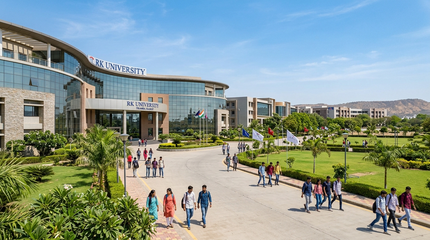 RK University Tramba Rajkot Gujarat Campus