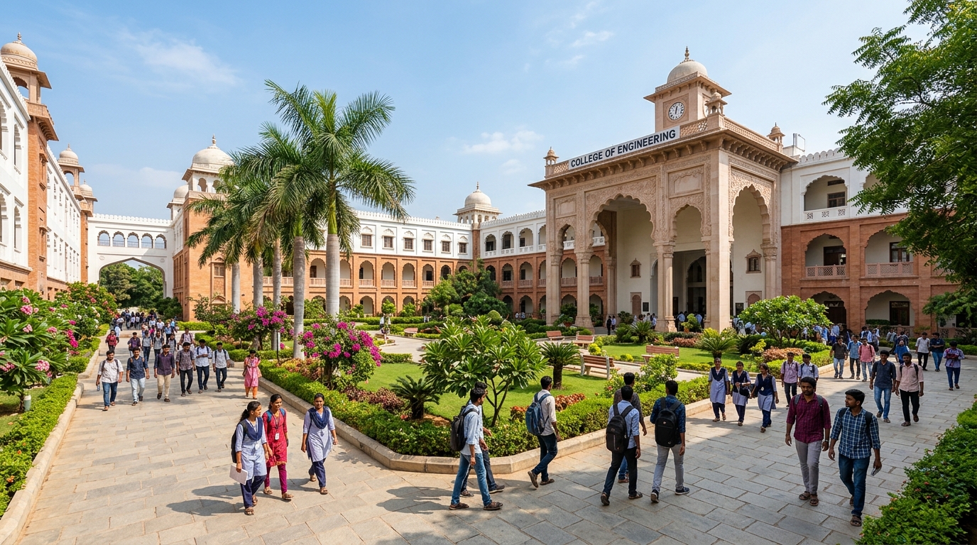 St Mary's Group of Institutions Hyderabad Campus Portico and Gardens